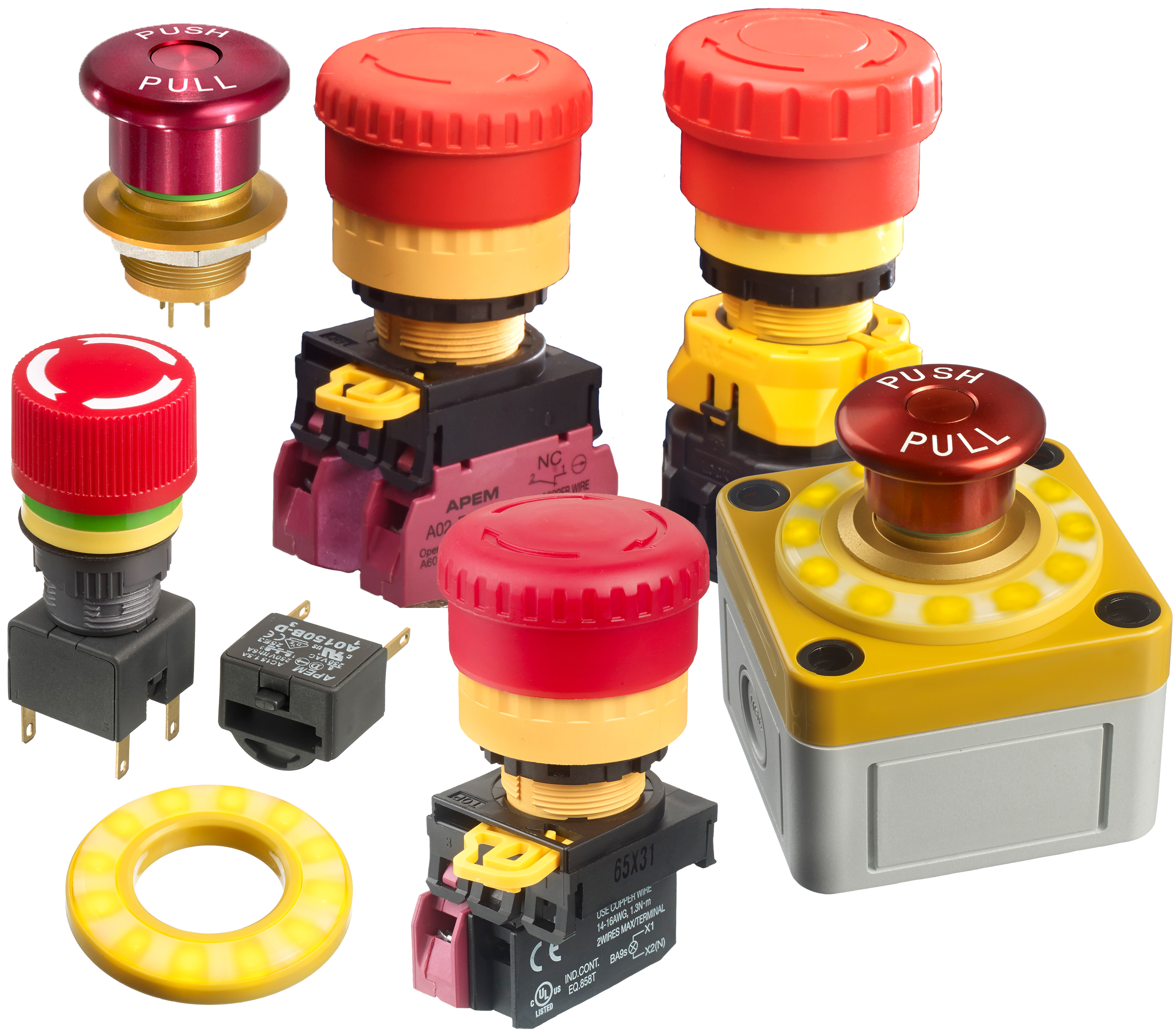 Emergency Stop Switches and Accessories APEM DigiKey